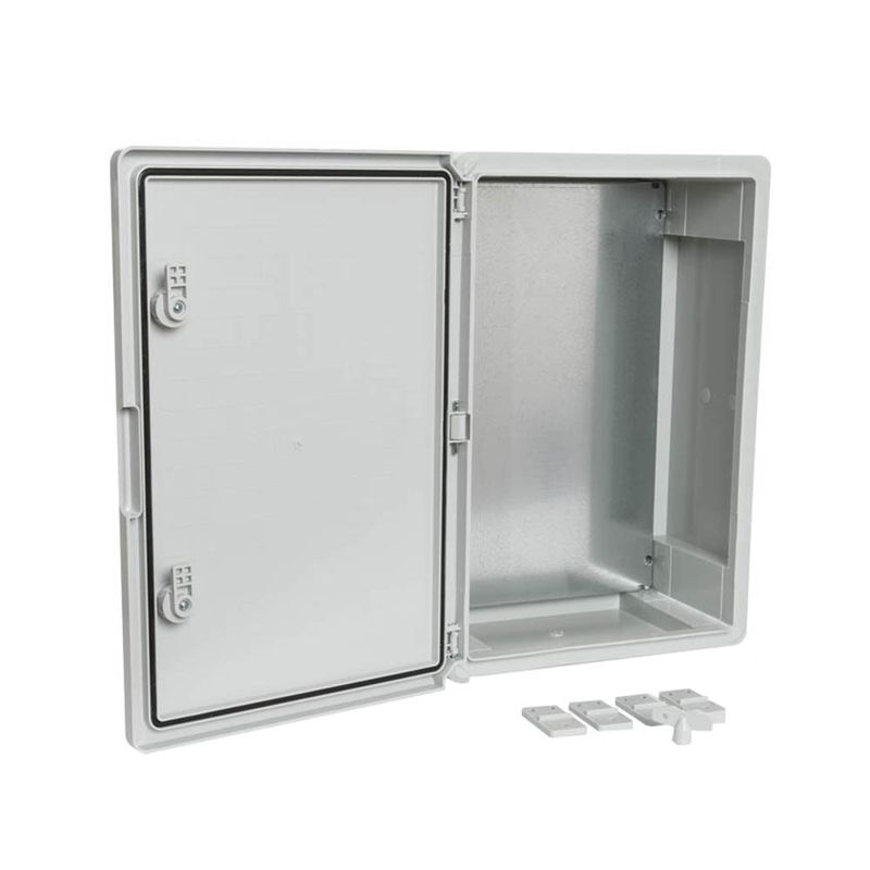 Корпус пластиковый с монтажной панелью ЩМП IP65 сер. дверь 500х350х190 Промрукав PR08.26483