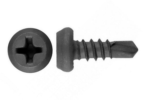 Саморез "Клоп" 3.5х9.5 металл-металл фосфатированный шлиц Philips №2 сверло (уп.10шт) Промрукав PR08.9358