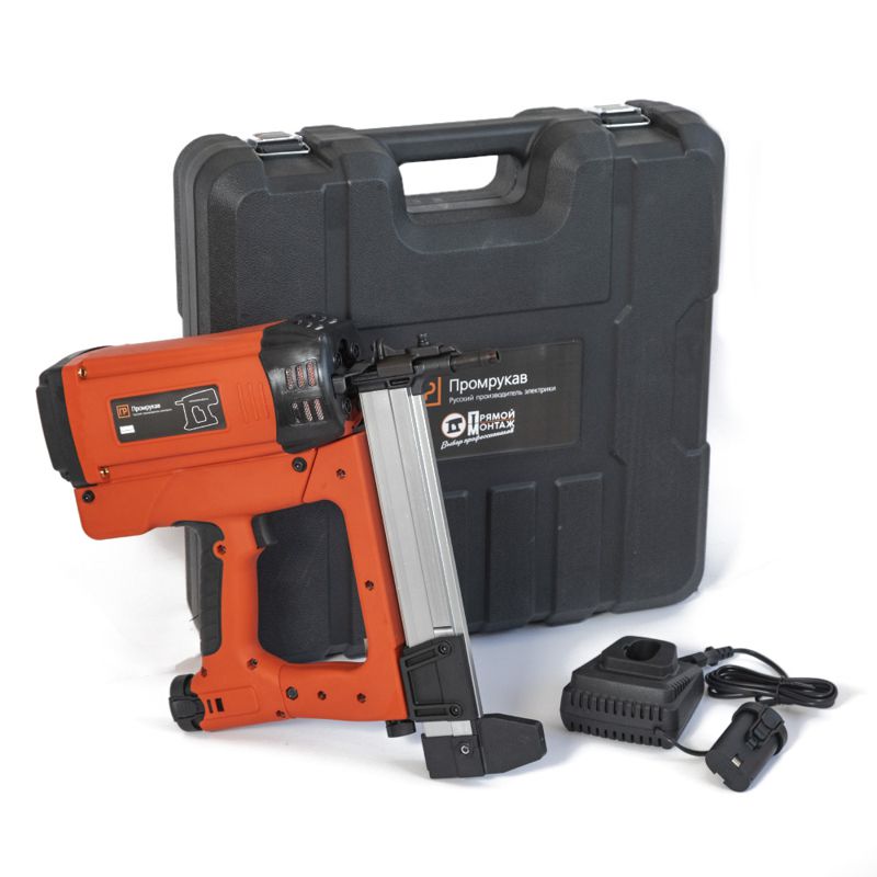 Пистолет монтажный газовый гвоздезабивной 90Дж 7.2В Промрукав PR08.17903