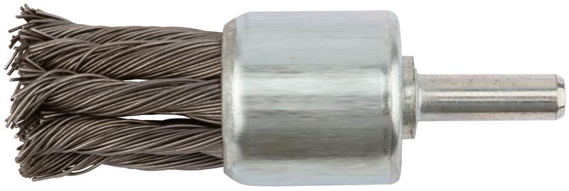 Корщетка-венчик со штифтом стальная витая проволока 28мм FIT 38600