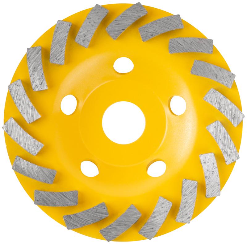 Диск шлифовальный алмазный посадочный диаметр 22.2мм "Турбо-сегмент" 125мм FIT 39516