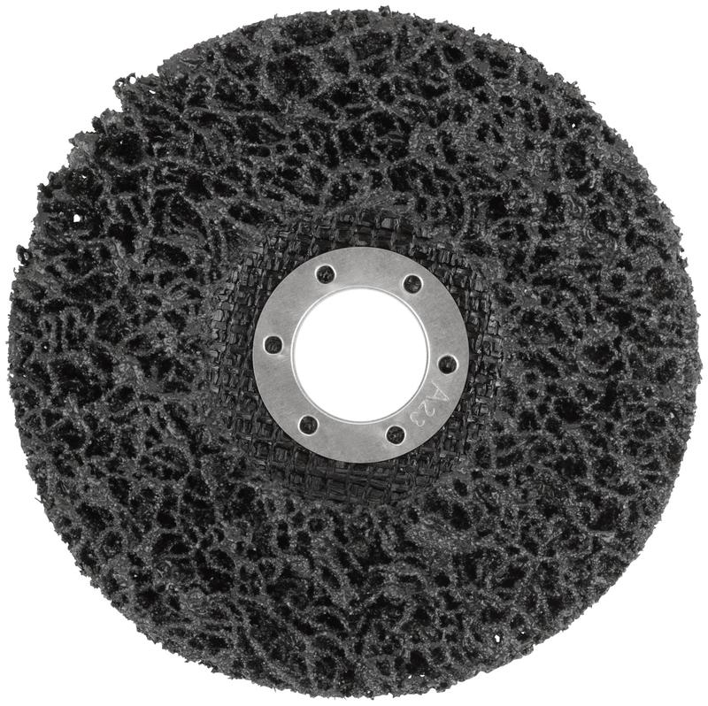 Диск зачистной полимерный посадочный диаметр 22.2мм 115мм черн. FIT 39608