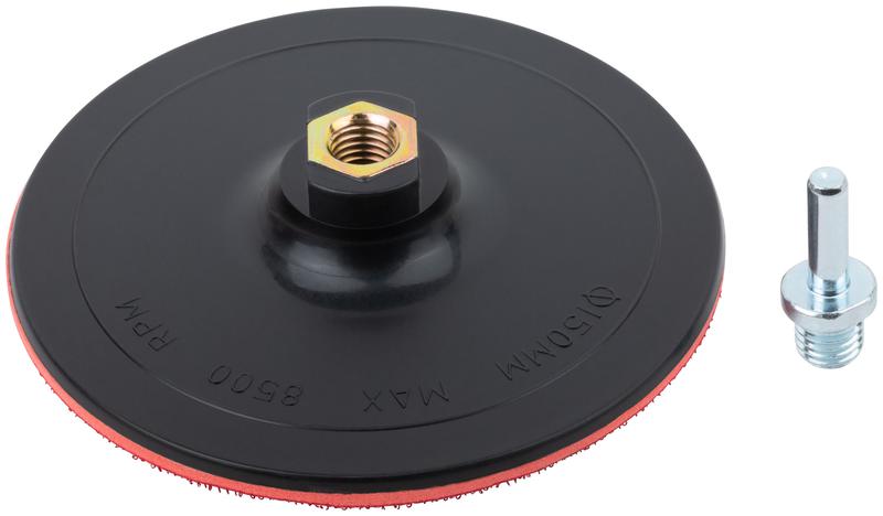 Диск шлифовальный с липучкой гайка М14 + переходник для дрели 150х3мм FIT 39626