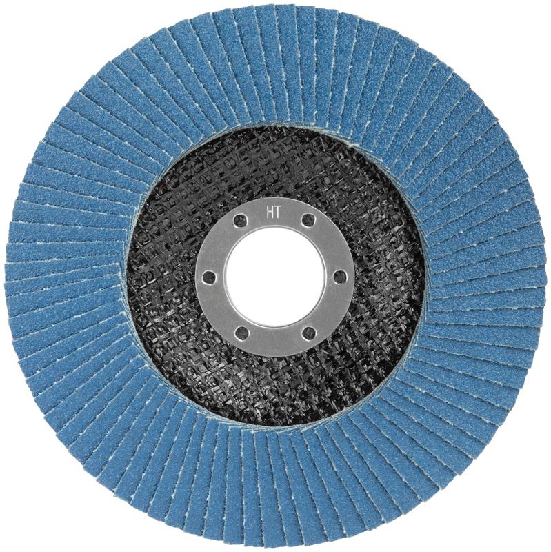 Круг лепестковый торцевой циркониевый 125мм Р 120 FIT 39970