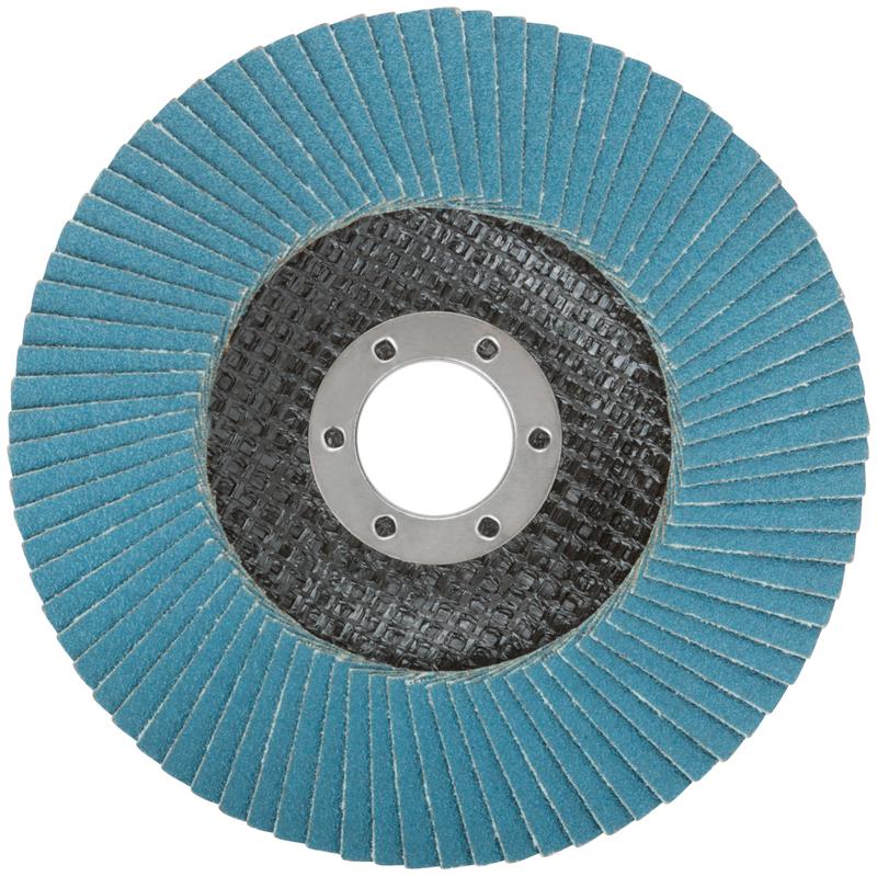 Круг лепестковый торцевой циркониевый плоский 125мм P 120 FIT 39976