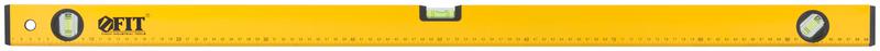Уровень "Старт" 3 глазка фрезер. рабочая грань магниты шкала 1000мм корпус желт. FIT 18134
