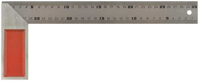 Угольник столярный рифленая шкала 300мм FIT 19454