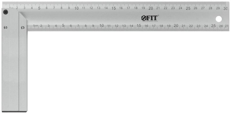 Угольник столярный литой профи 300мм алюм. FIT 19553