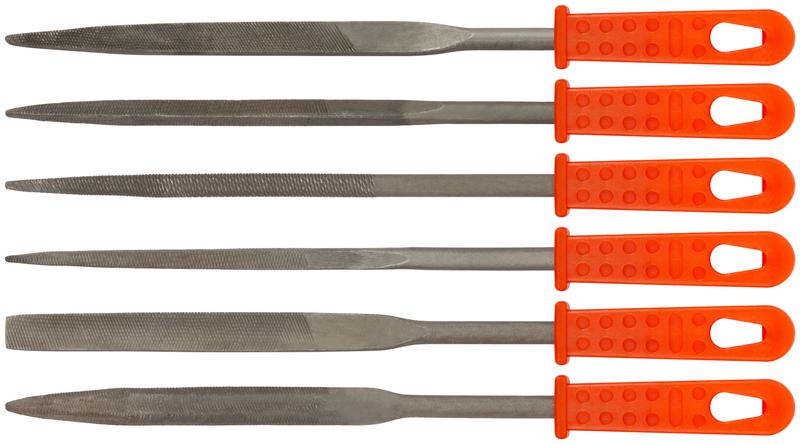 Надфиль пластмассовый ручка 5х140/70мм 6шт FIT 42160