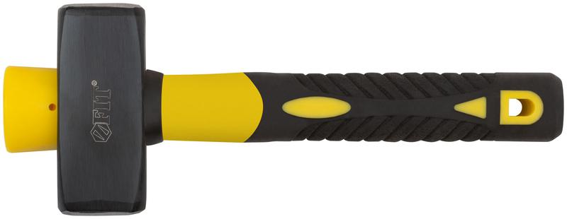 Кувалда кованая Профи 1кг фибергласовая усилен. ручка FIT 45221