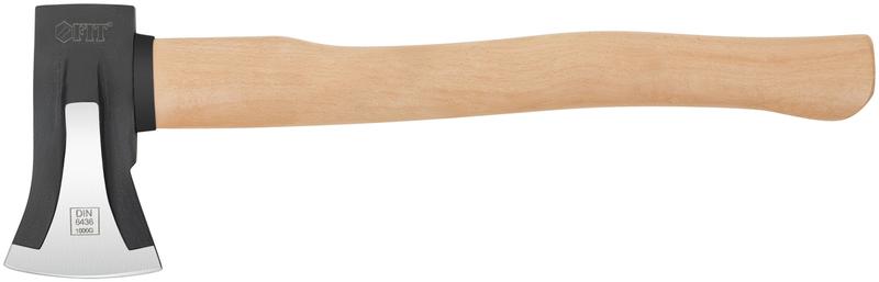 Топор-колун "ушастый" кованый 1000г деревянная ручка FIT 46152