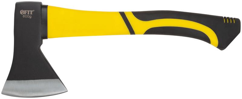 Топор 600г усилен. фибергласовая ручка; кованая усилен. сталь FIT 46212