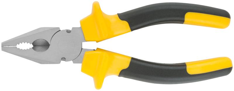 Плоскогубцы комбинированные "Старт" прорезиненные ручки хром-никелевое покрытие 165мм черн.-желт. 49954