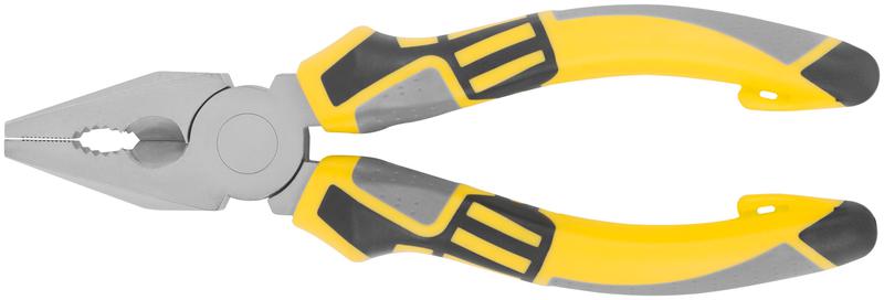 Плоскогубцы комбинированные "Смарт" трехцветные прорезиненные ручки никелевое покрытие 160мм FIT 50663