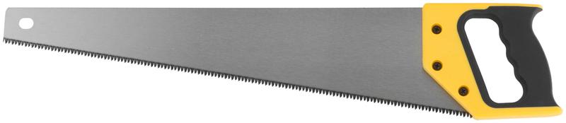 Ножовка по дереву средний каленый зуб 7 ТPI 3D заточка пласт.прорезиненная ручка профи 500мм FIT 40450