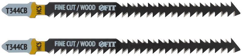 Полотно по дереву двусторонние HCS шлифованные под свободным углом зубья 116/90мм (T344CB) (уп.2шт) FIT 40906