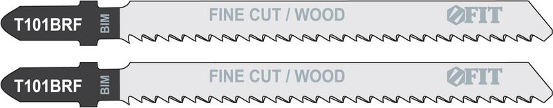 Полотно по дереву Bimetal шлифованные под свободным углом реверс. зубья 100/74/2.5мм (T101BRF) (уп.2шт) FIT 40956