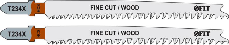 Полотно по дереву HCS шлифованные под свободным углом зубья 116/91мм переменный шаг (T234X) (уп.2шт) FIT 40958