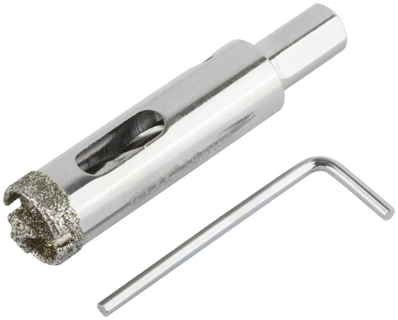 Коронка кольцевая алмазная по керамограниту камню и кафелю 16х70мм с центровочным сверлом FIT 16206