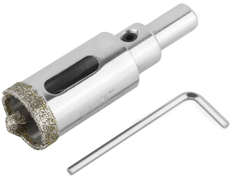 Коронка кольцевая алмазная по керамограниту камню и кафелю 22х70мм с центровочным сверлом FIT 16209