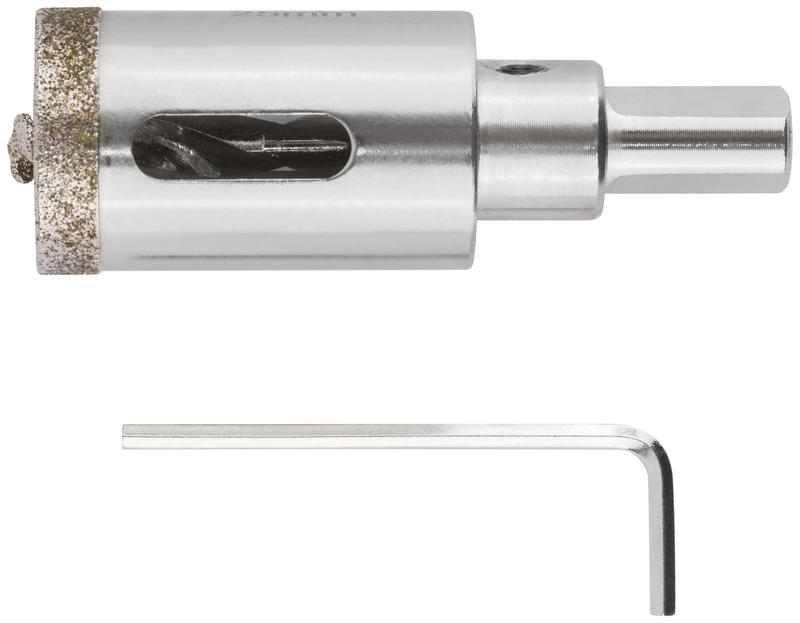 Коронка кольцевая алмазная по керамограниту камню и кафелю 25х70мм с центровочным сверлом FIT 16211