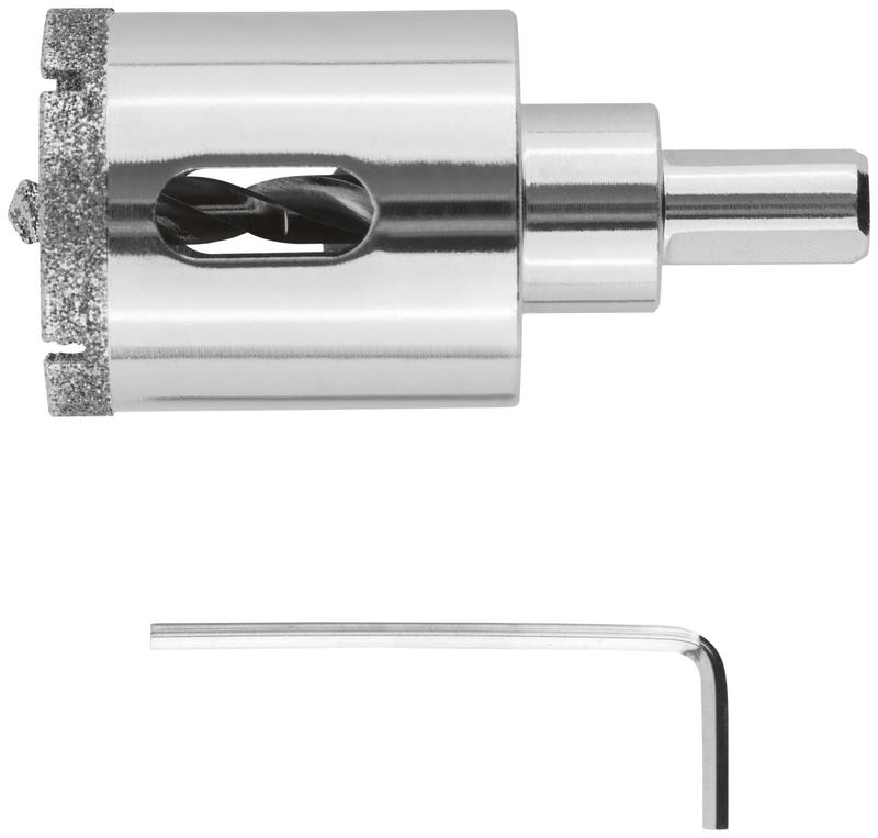 Коронка кольцевая алмазная по керамограниту камню и кафелю 35х70мм с центровочным сверлом FIT 16216