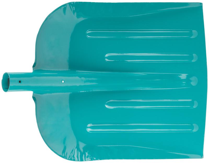 Лопата для уборки снега тротуарная 390х456мм без черенка сталь КУРС 68122