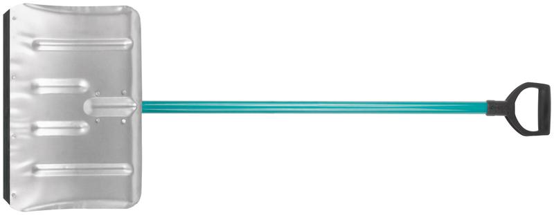 Лопата для уборки снега тротуарная 500х330х1320мм алюм. черенок; сталь оцинк. КУРС 68127