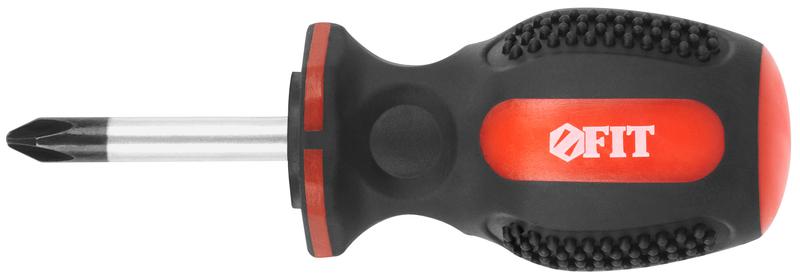 Отвертка "Универсал" CrV сталь прорезиненная ручка профи 6х38мм РН2 FIT 55112