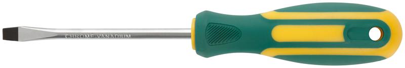 Отвертка "Контур" CrV сталь прорезиненная ручка 6х100мм SL FIT 55204
