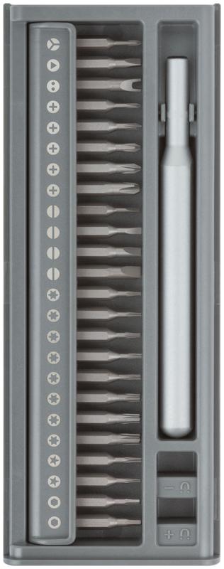 Отвертка с битами для точных работ 24 CrV бит пластиковый бокс FIT 56194