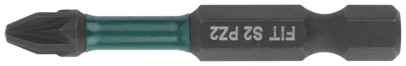 Набор бит кованые ударные сталь S2 односторонние 50мм PZ2 профи блистер (уп.10шт) FIT 57486