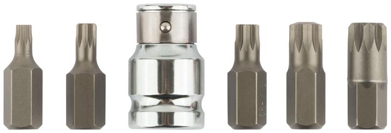 Набор бит дюймSPLINEдюйм CrV (уп.6шт) FIT 57846