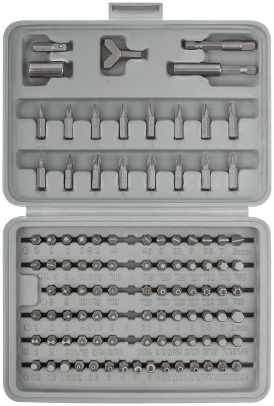 Набор бит 100шт CrV FIT 57859