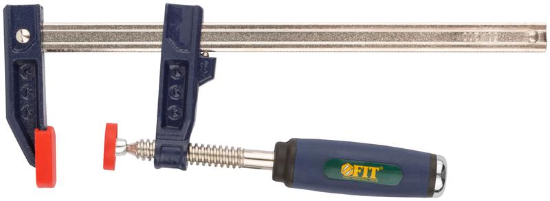 Струбцина тип "F" усиленная мягкая ручка 50х200мм FIT 59152