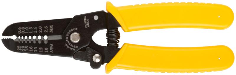 Клещи для снятия изоляции диаметр проводов 0.6-2.6мм профи пластиковая ручка 170мм FIT 60020