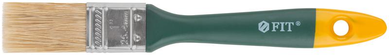 Кисть флейцевая "Контур" натур. светлая щетина пластиковая ручка 1дюйм (25мм) FIT 01163