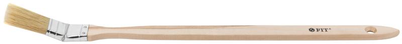 Кисть радиаторная натуральная светлая щетина деревянная ручка 1дюйм (25мм) FIT 01213