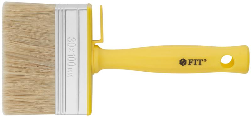 Макловица натуральная светлая щетина пластиковый корпус полая ручка "мини" 30х100мм FIT 01642