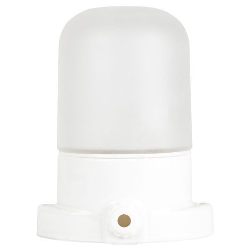 Светильник НББ 02-60-001 для бани керамика/стекло прямой IP54 E27 max 60Вт 135х110х85 бел. Эра Б0064005