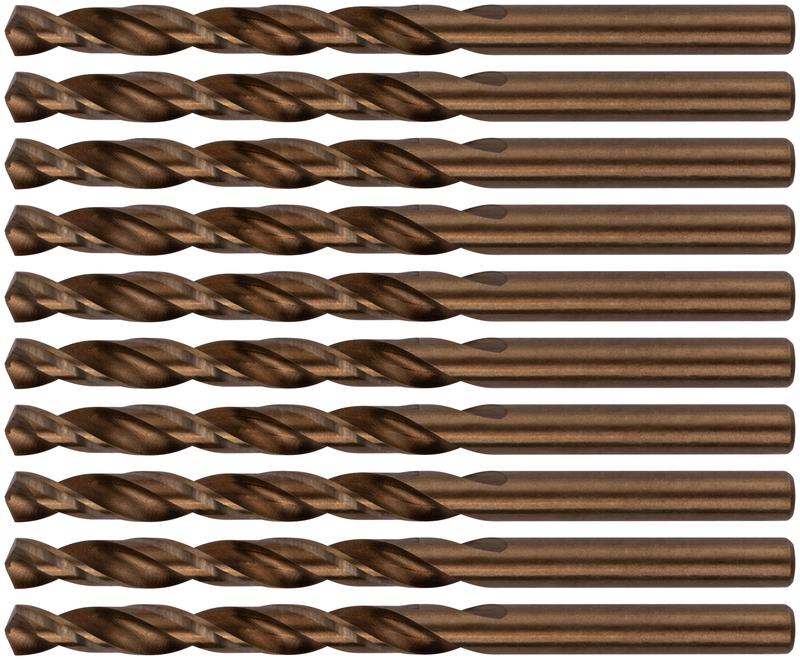 Сверло по металлу HSS с добавкой кобальта 5% Профи 6.0мм (уп.10шт) FIT 33960