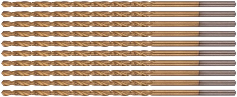 Сверло HSS по металлу удлиненные титановое покрытие 2.5х95мм (уп.10шт) FIT 34225