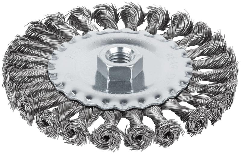 Щетка для УШМ М14 тип "Плоская" крученая проволока 0.5мм 125мм блист. Profi Cutop 82-909