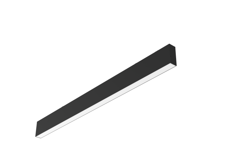 Светильник светодиодный Angusta High 1257х35х90 43Вт 4000К накладной рассеив. опал RAL9005 черн. муар VARTON V1-R0-90541-20000-4004340