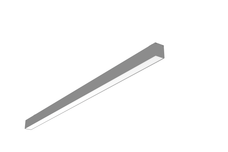 Светильник светодиодный Angusta 1257х35х45 43Вт 4000К IP40 накладной RAL7045 сер. муар рассеив. опал VARTON V1-R0-70241-20000-4004340