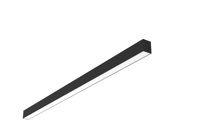 Светильник светодиодный Angusta 2001х35х45 39Вт 4000К IP40 накладной RAL9005 черн. муар рассеив. опал диммер DALI VARTON V1-R0-90244-20D01-4003940