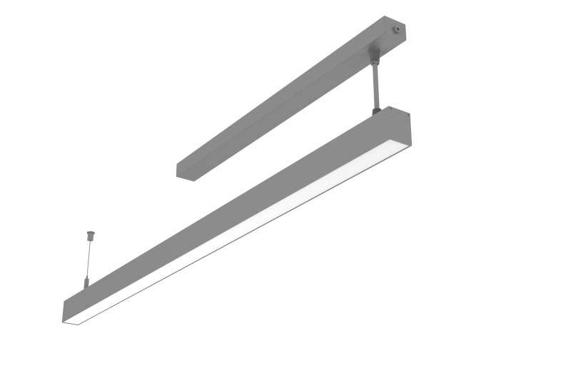 Светильник светодиодный Angusta 1257х35х45 25Вт 3000К IP40 подвесной RAL7045 сер. рассеив. опал VARTON V1-R0-70241-30000-4002530