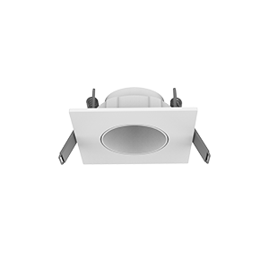 Рамка для модульного светильника Hottel 02 квадратная с круглым отверстием встраив. 65х24 (м. о. 52мм) бел. VARTON V4-R0-00.0101.HT0-0001