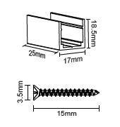 Комплект монтажных клипс для ленты NEON 1515 (уп.10шт) VARTON V4-NS-00.0053.STR-0013