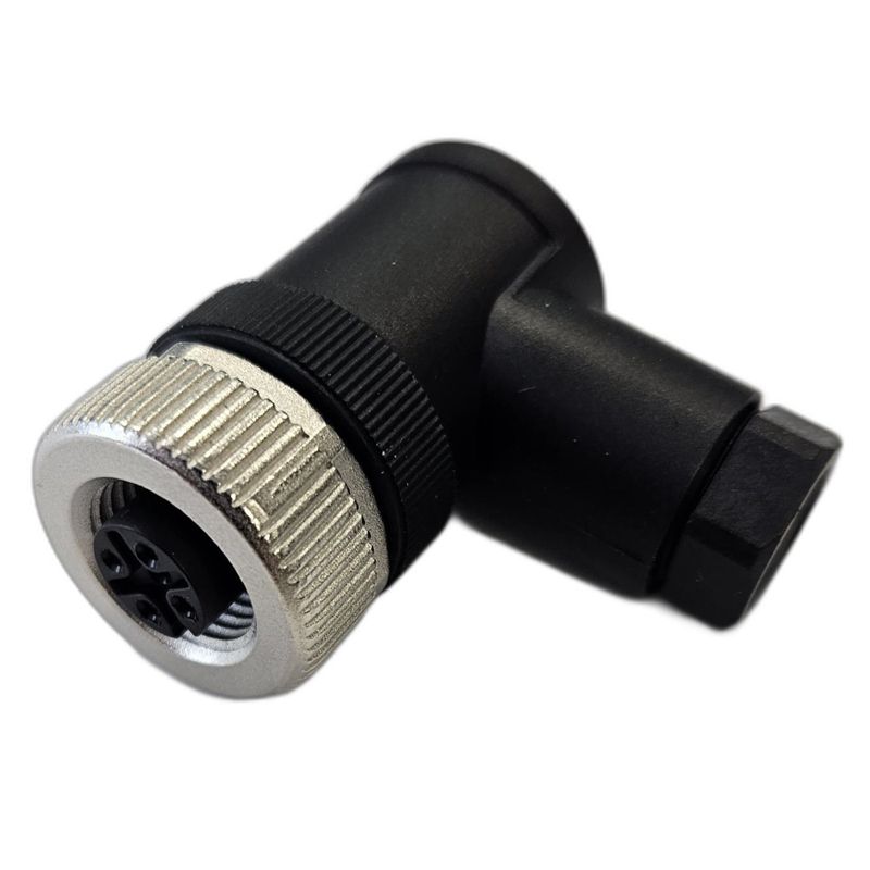 Разъем М12 5A гнездовой винт пластик. угловой резьба PG7 каб. часть СЦМ120017-05A СТЭЗ 185200132